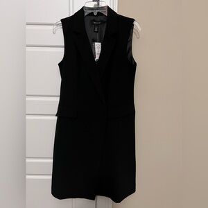 White House Black Market Black Tuxedo Dress